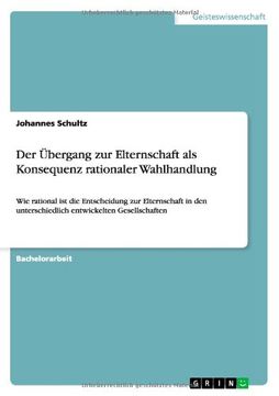 portada Der Übergang zur Elternschaft als Konsequenz rationaler Wahlhandlung (German Edition)