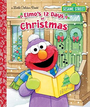 portada Elmo's 12 Days of Christmas (Little Golden Book) (en Inglés)