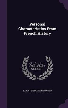 portada Personal Characteristics From French History (en Inglés)