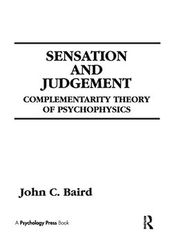 portada Sensation and Judgment: Complementarity Theory of Psychophysics (Scientific Psychology Series) (en Inglés)