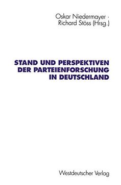 portada Stand und Perspektiven der Parteienforschung in Deutschland (en Alemán)