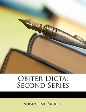 portada obiter dicta: second series