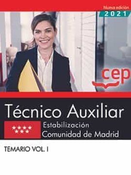 portada Tecnico Auxiliar Estabilizacion Comunidad Madrid Temario 1