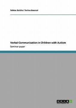 portada verbal communication in children with autism (en Inglés)