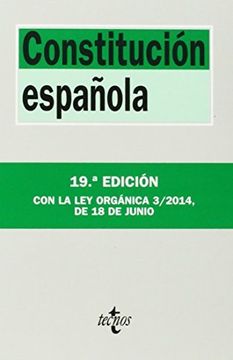portada Constitución Española (Derecho - Biblioteca De Textos Legales)
