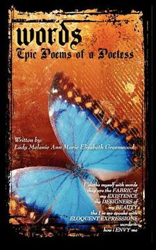 portada words - epic poems of a poetess (en Inglés)