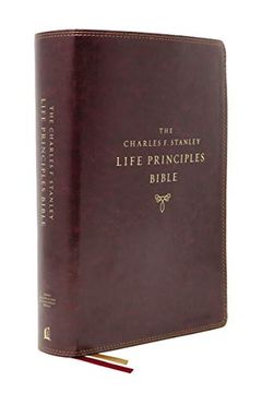 portada Nasb, Charles f. Stanley Life Principles Bible, 2nd Edition, Leathersoft, Burgundy, Thumb Indexed, Comfort Print: Holy Bible, new American Standard Bible 