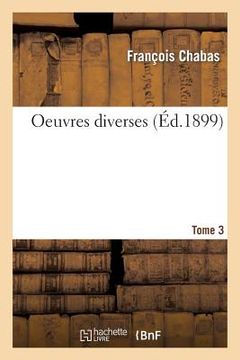 portada Oeuvres Diverses Tome 3 (in French)