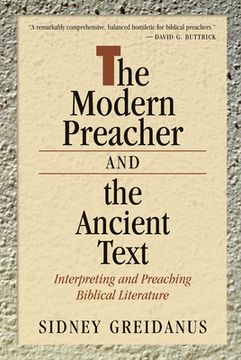 portada the modern preacher and the ancient text,interpreting and preaching biblical literature