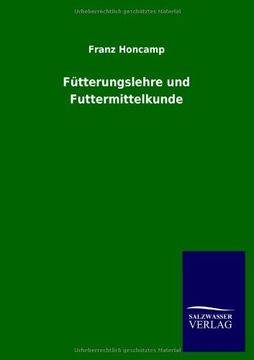 portada Fütterungslehre und Futtermittelkunde (German Edition) (en Alemán)