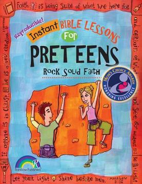 portada instant bible: rock solid faith: preteens (en Inglés)