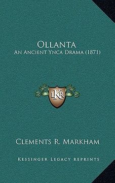 portada ollanta: an ancient ynca drama (1871) (in English)