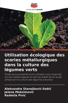 portada Utilisation écologique des scories métallurgiques dans la culture des légumes verts (en Francés)