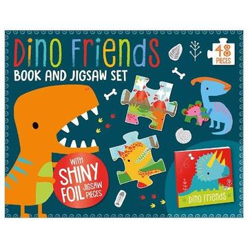 portada Dino Friends Book and Jigsaw box set (en Inglés)