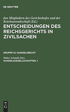 portada Entscheidungen des Reichsgerichts in Zivilsachen, Handelsgesellschaften, 1 (en Alemán)