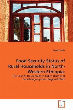 portada food security status of rural households in north-western ethiopia (en Inglés)