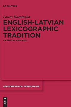 portada English-Latvian Lexicographic Tradition (Lexicographica. Series Maior) (en Inglés)