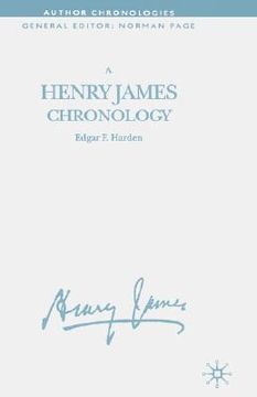 portada a henry james chronology (en Inglés)