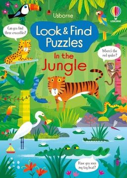 portada Look and Find Puzzles in the Jungle (en Inglés)