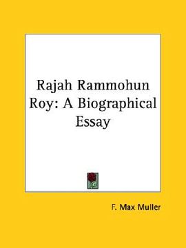 portada rajah rammohun roy: a biographical essay (en Inglés)