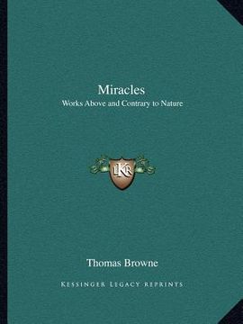 portada miracles: works above and contrary to nature (in English)