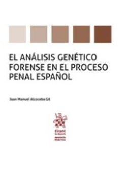 portada Analisis Genetico Forense en el Proceso Penal Español el (in Spanish)