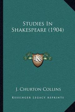portada studies in shakespeare (1904) (en Inglés)