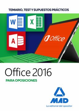 portada Office 2016 Para Oposiciones: Temario, Test y Supuestos Prácticos