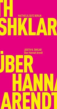 portada Über Hannah Arendt (Fröhliche Wissenschaft) (en Alemán)