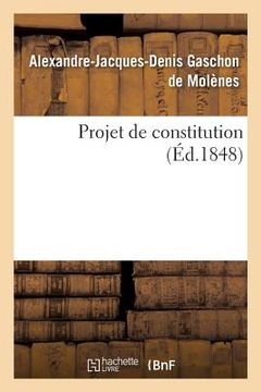 portada Projet de Constitution (in French)