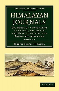 portada Himalayan Journals 2 Volume Set: Himalayan Journals: Volume 2 Paperback (Cambridge Library Collection - Botany and Horticulture) (in English)