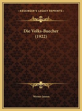 portada Die Volks-Buecher (1922) (en Alemán)