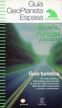 portada guía geoplaneta de españa, portugal y andorra. guía turística.