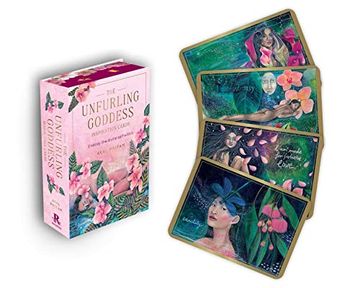 portada The Unfurling Goddess Inspiration Cards: Embody the Divine Self Within (44 Gilded Cards, 16-Page Full-Color Booklet, and a Wooden Stand) (en Inglés)