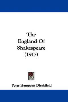 portada the england of shakespeare (1917)
