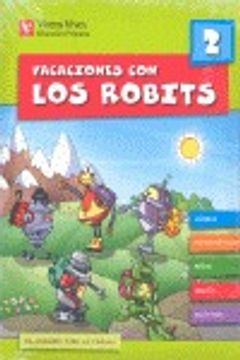 portada Vacaciones con los Robits 2º primaria + solucionario (Los Robits - Els Robits)