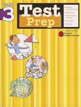 portada test prep: grade 3 (flash kids harcourt family learning)