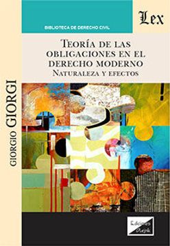 portada Teoria de las Obligaciones en el Derecho Moderno (in Spanish)