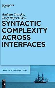 portada Syntactic Complexity Across Interfaces (Interface Explorations) 