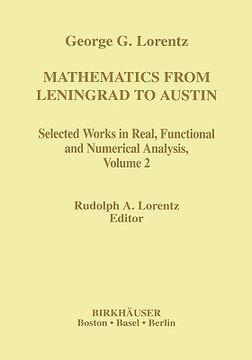 portada mathematics from leningrad to austin, volume 2: george g. lorentz's selected works in real, functional and numerical analysis (en Inglés)