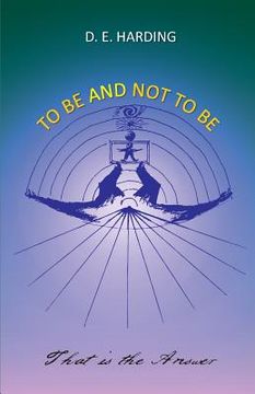 portada To Be And Not To Be (en Inglés)