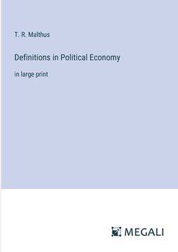 portada Definitions in Political Economy: in large print (en Inglés)