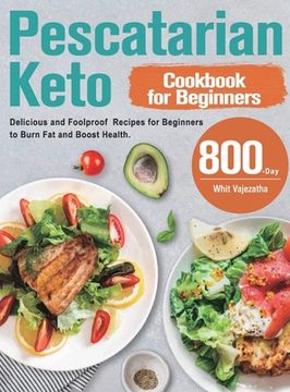 portada Pescatarian Keto Cookbook for Beginners (en Inglés)