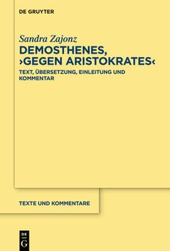 portada Demosthenes, >Gegen Aristokrates (en Alemán)