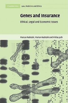 portada Genes and Insurance: Ethical, Legal and Economic Issues (Cambridge Law, Medicine and Ethics) (in English)
