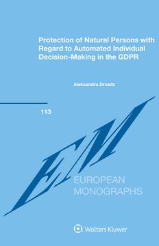 portada Protection of Natural Persons with Regard to Automated Individual Decision-Making in the GDPR