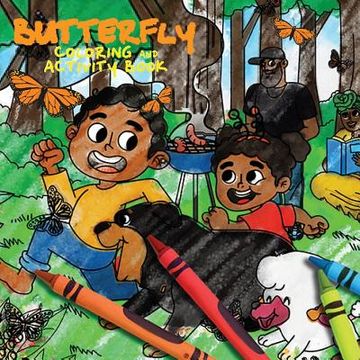 portada Butterfly Coloring & Activity Book: Papi and Caesar (en Inglés)