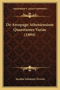 portada De Areopago Atheniensium Quaestiones Variae (1894) (in Latin)