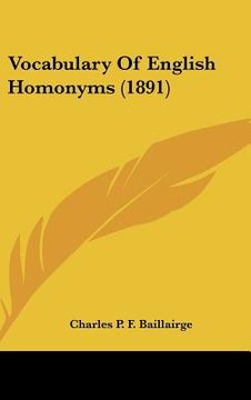 portada vocabulary of english homonyms (1891) (in English)