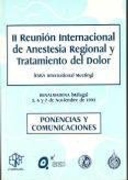 portada Ii Reunión Internacional de Anestesia Regional y Tratamiento del Dolor (Esra International Meeting)